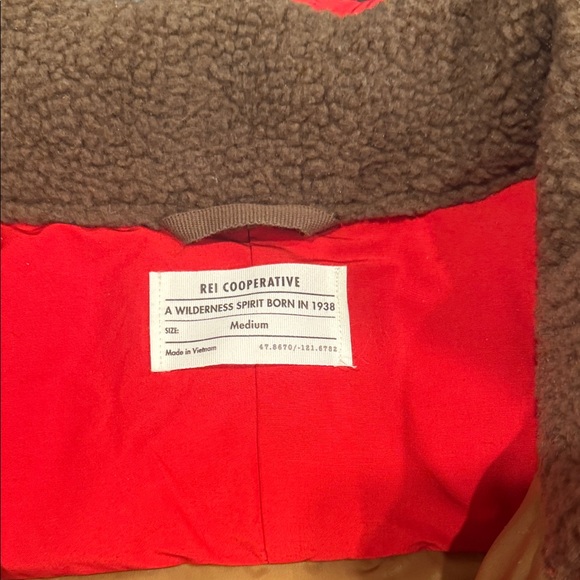 Cooperative Red and Brown Vest - Picture 2 of 3